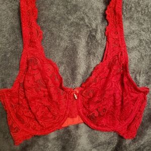 Lacey Red Bra